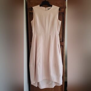 COS COCOON SKIRT SLEEVELESS DRESS BLUSH PEACHY PINK US10